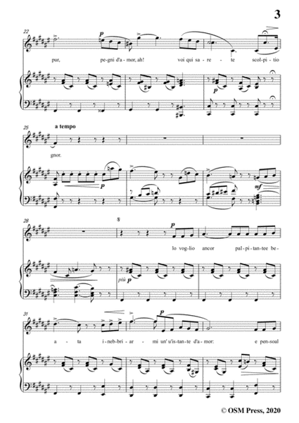 Donizetti-La corrispondenza amorosa,in F sharp Major,for Voice and Piano