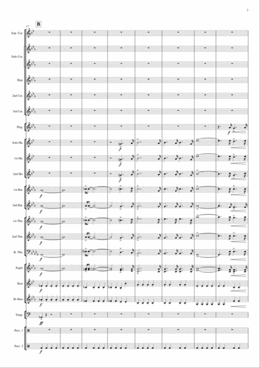 Finale from Symphony 8 (Brukner) Brass Ensemble scores gallery preview page 3