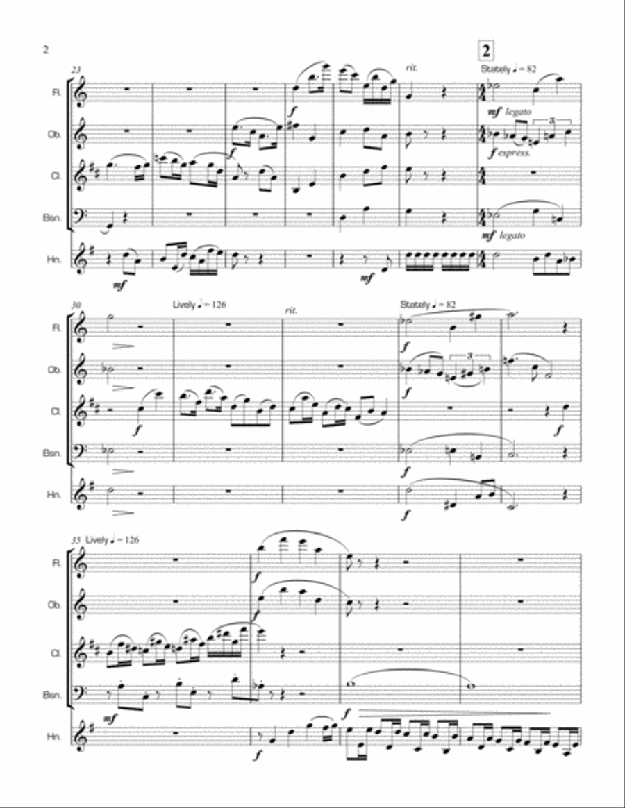 Miniatures for Woodwind Quintet, Op. 7 Woodwind Quintet scores gallery preview page 2