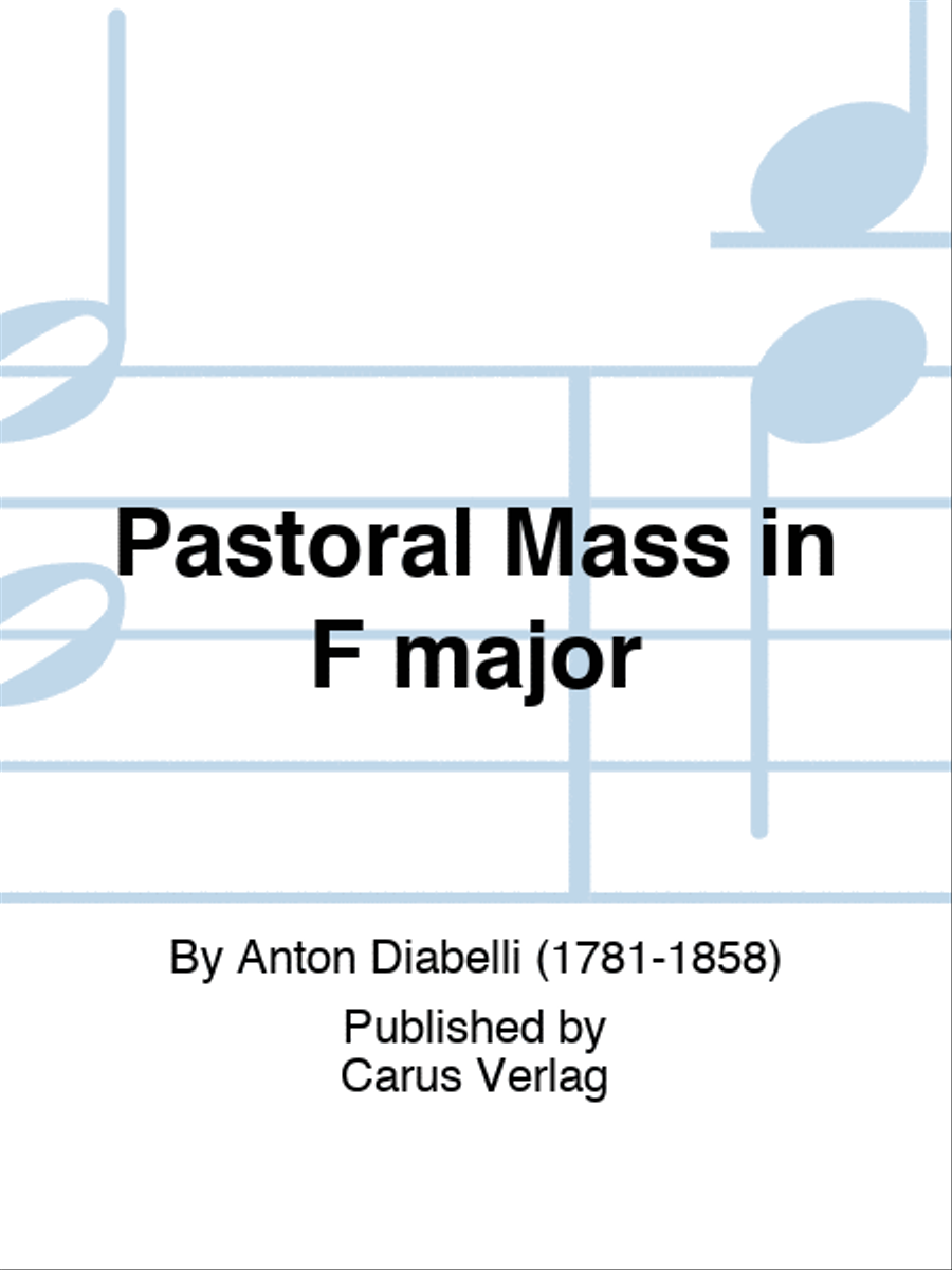 Pastoral Mass in F major Pastoral Mass in F major SSATB scores gallery preview page 1