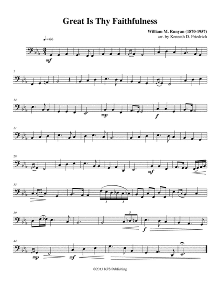 52 Selected Hymns for the Solo Performer - tuba