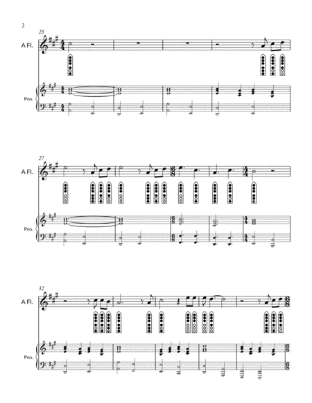 Etude No. 20 for "A" Flute - Saints Come Marching