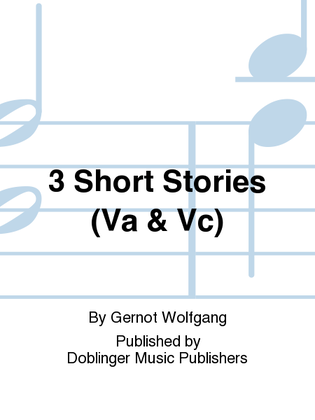 Book cover for 3 Short Stories (Va & Vc)