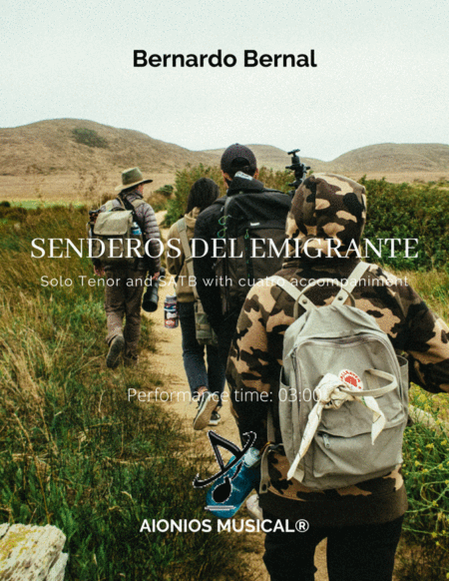 Senderos del Emigrante - Solo Tenor and SATB with cuatro accompaniment image number null
