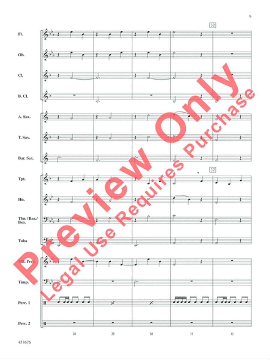 A Festival Chime Concert Band scores gallery preview page 25