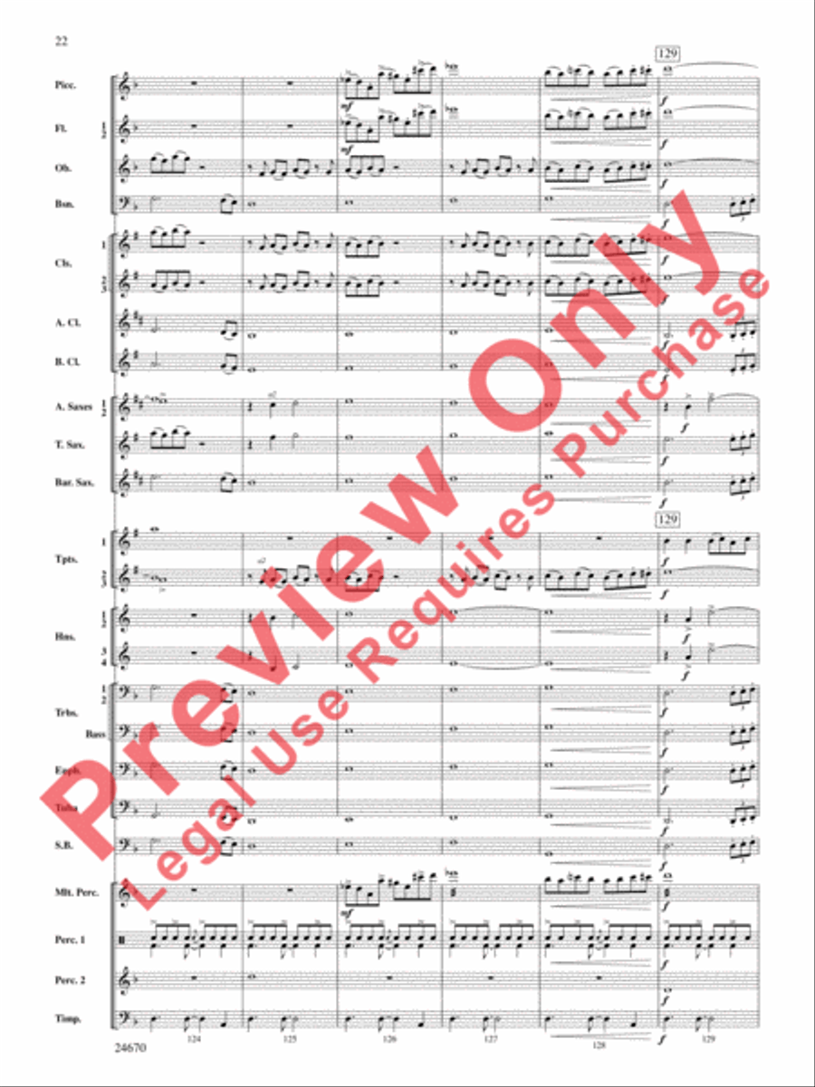 Tsunami Concert Band scores gallery preview page 23