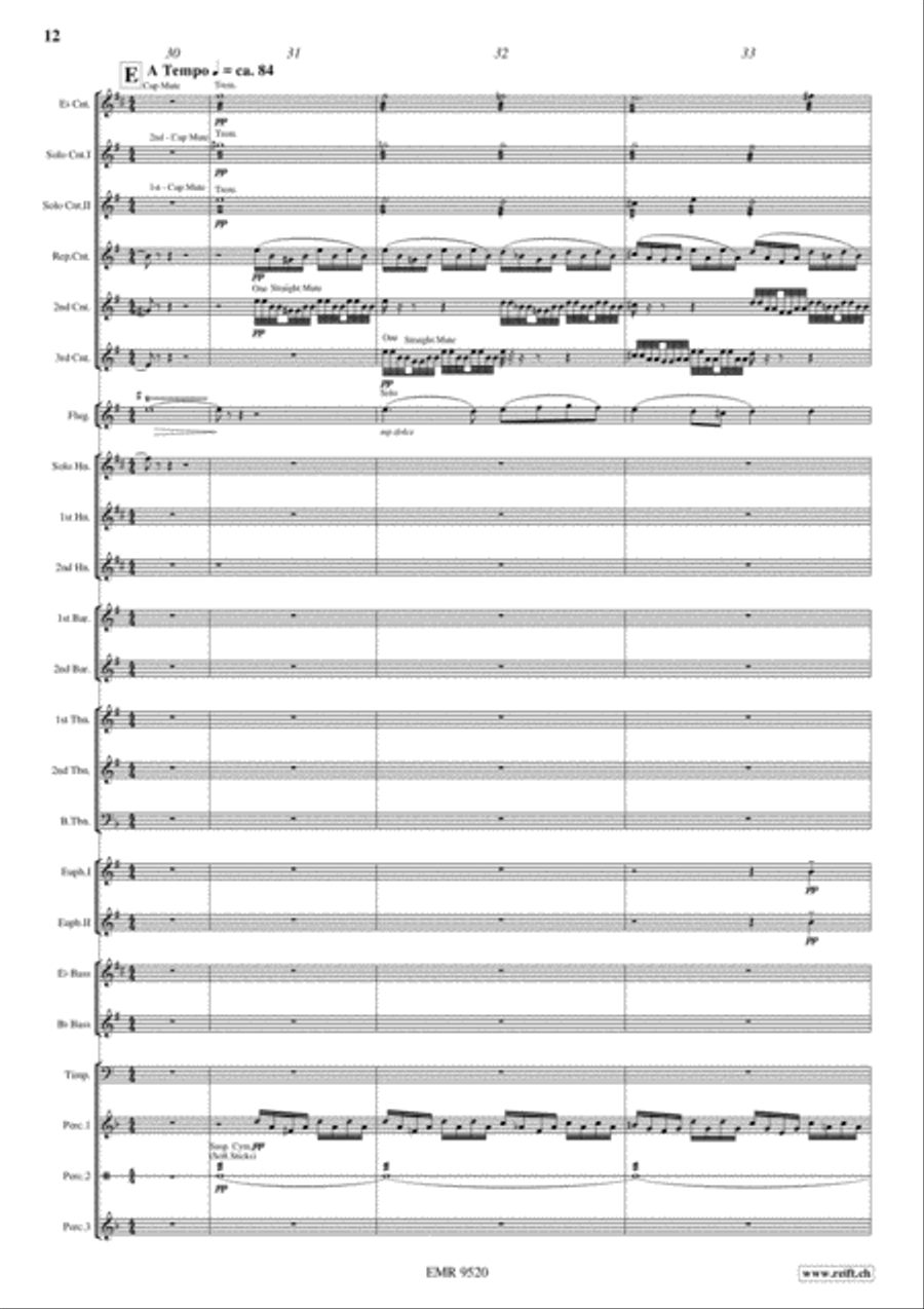 Russian Easter Festival Brass Band scores gallery preview page 12