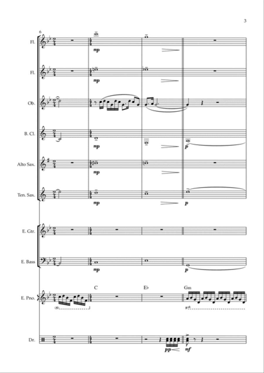 Ecstasy Of Gold Bass Clarinet scores gallery preview page 3