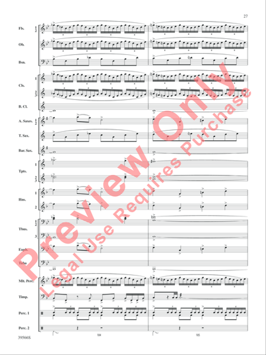 At the Movies with Danny Elfman Concert Band scores gallery preview page 28