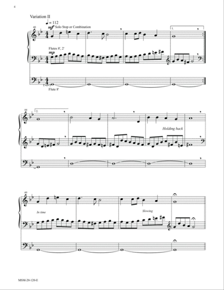 Fanfare and Variations on Noël Nouvelet Trumpet Duet scores gallery preview page 4