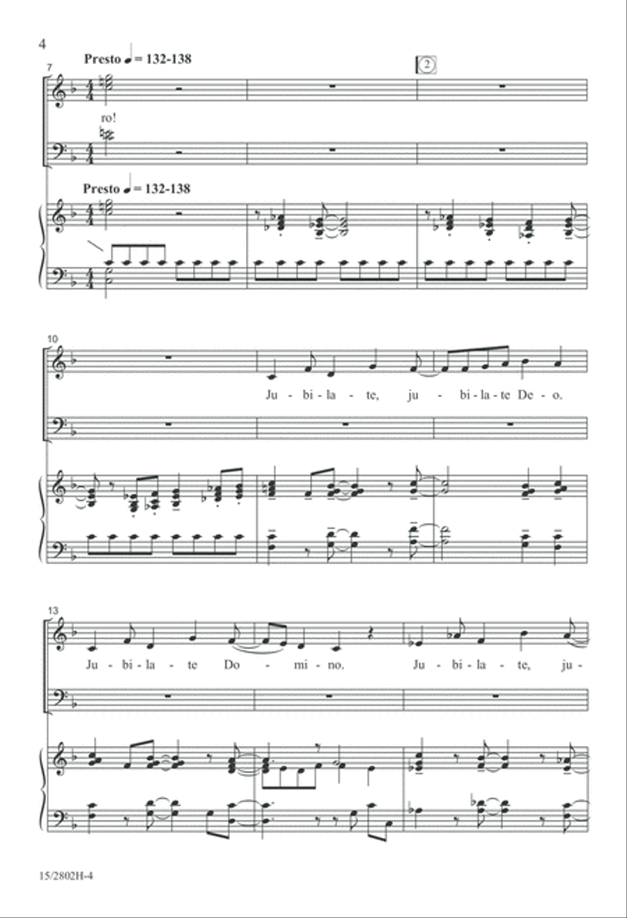 Festival Jubilate Festival Jubilate 4-Part scores gallery preview page 5