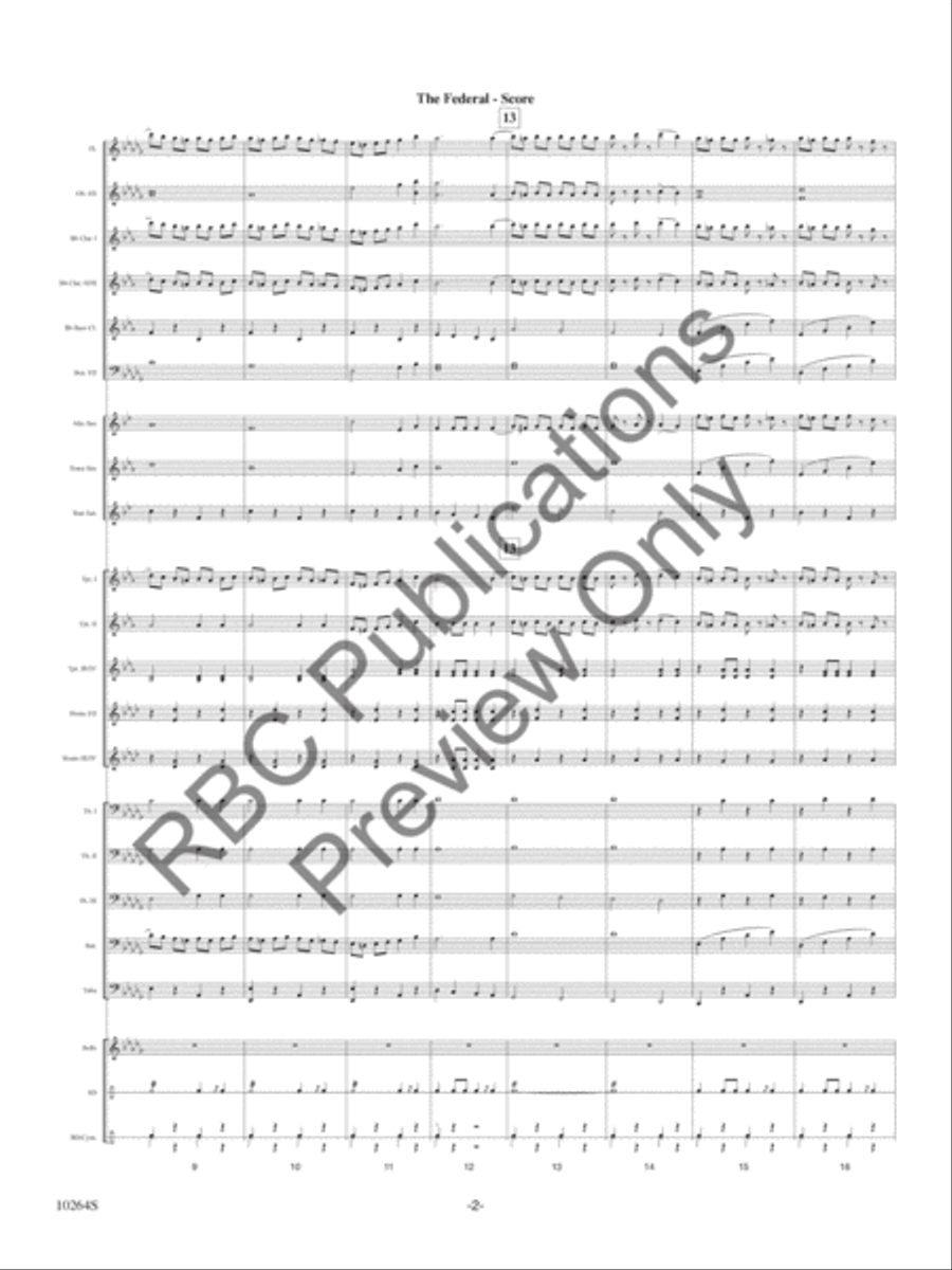 The Federal The Federal Concert Band scores gallery preview page 4