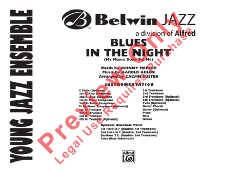 Blues in the Night Jazz Ensemble scores gallery preview page 2