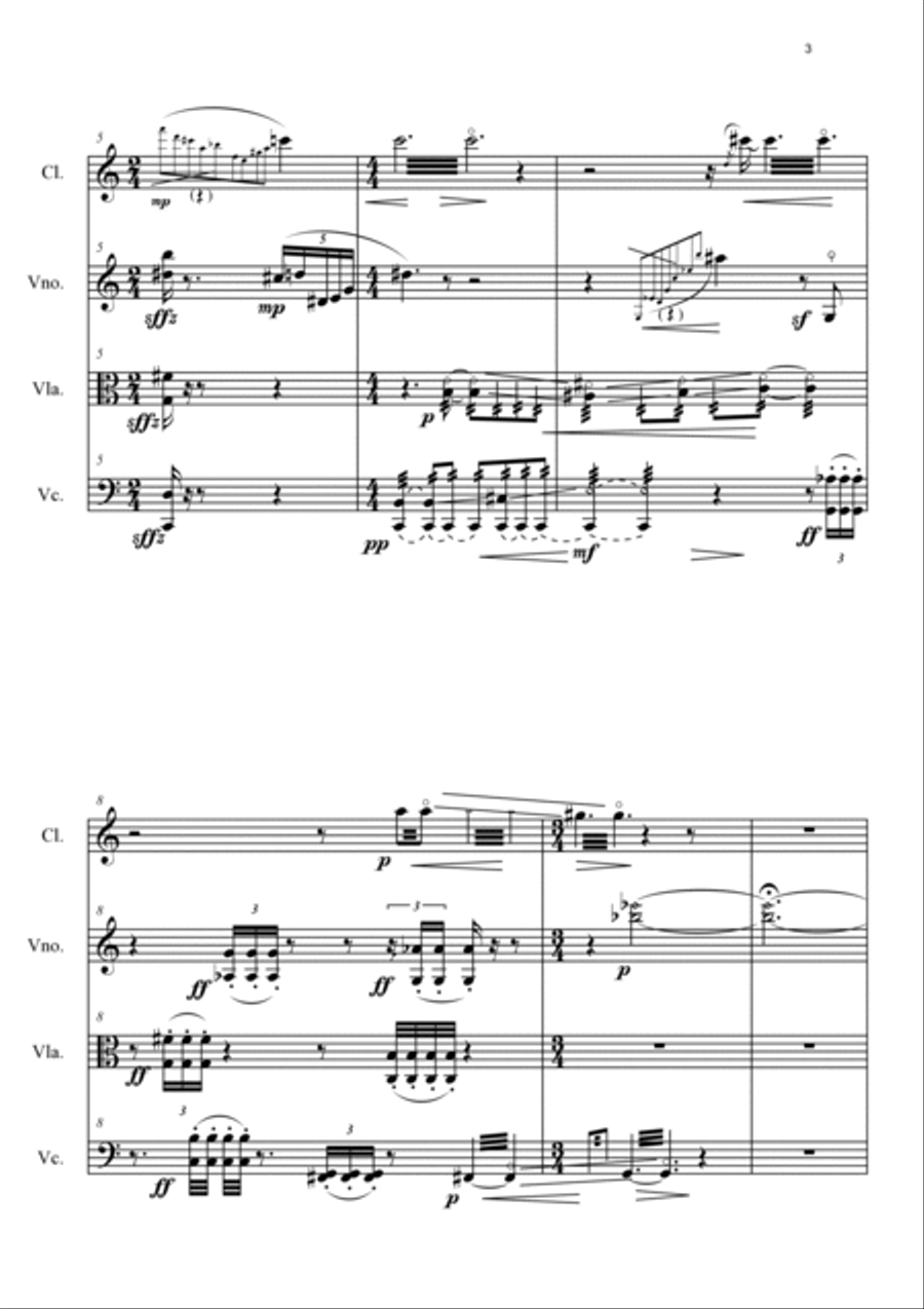 Giuseppe Colardo: DEDICA (ES 956) - Score Only String Trio scores gallery preview page 4