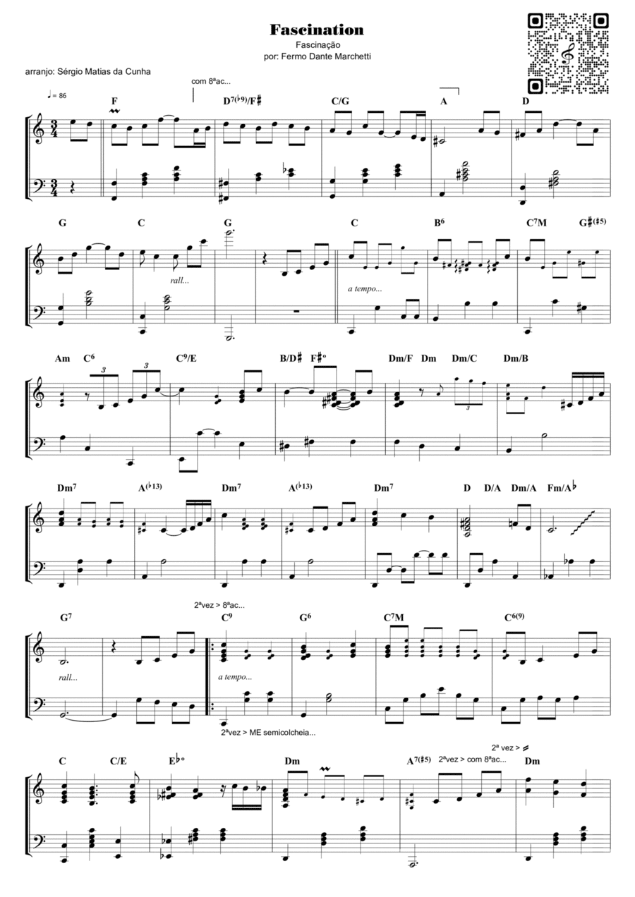 Fascinação – fase2 Piano Solo scores gallery preview page 1
