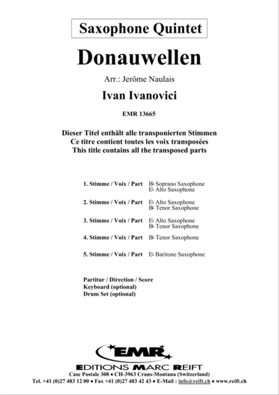 Donauwellen Saxophone Quintet scores gallery preview page 2