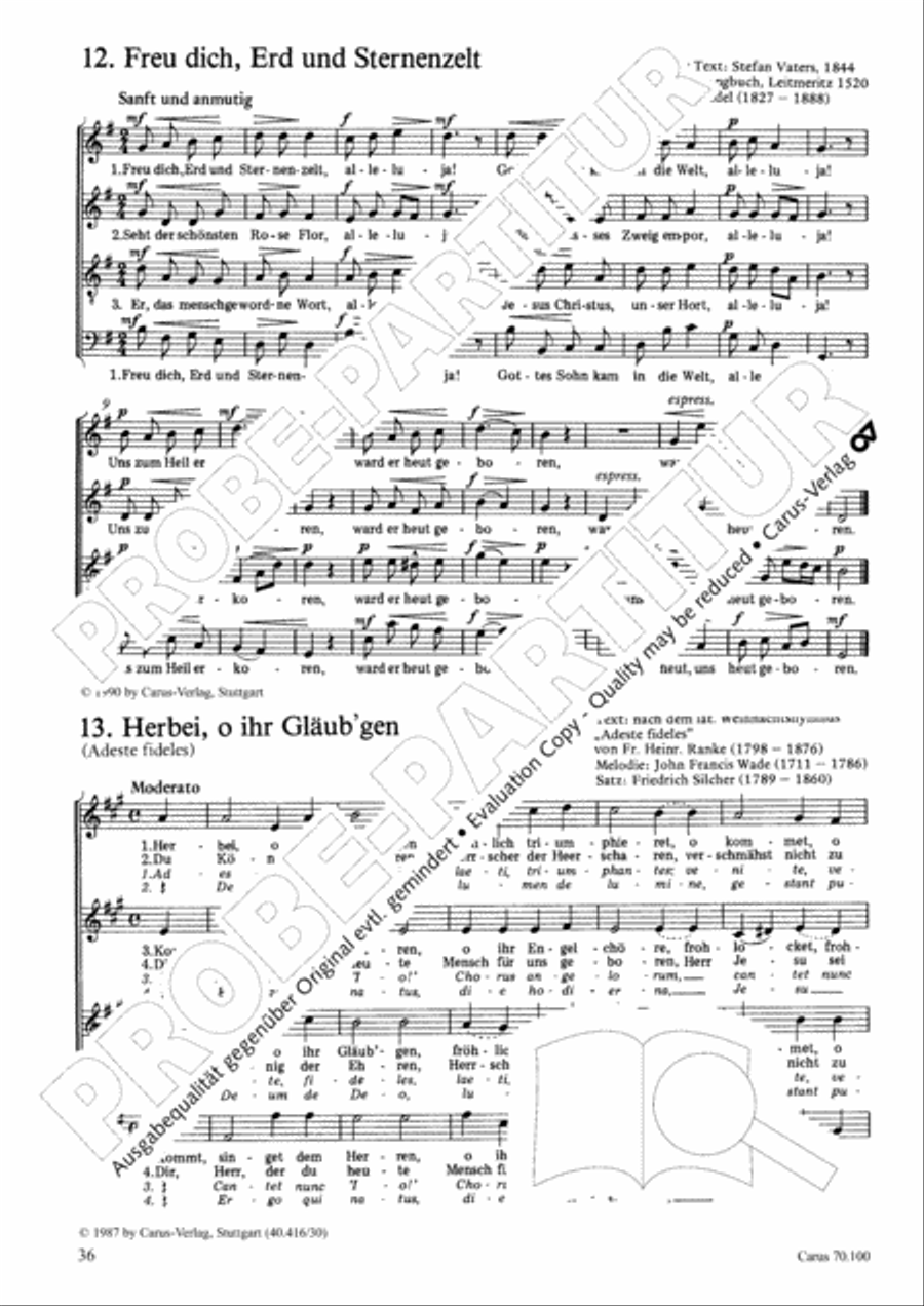 Geistliches Chorbuch der Romantik Choir scores gallery preview page 37