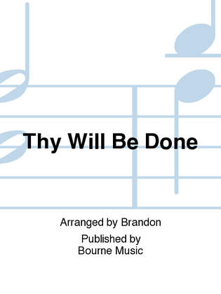Book cover for Thy Will Be Done