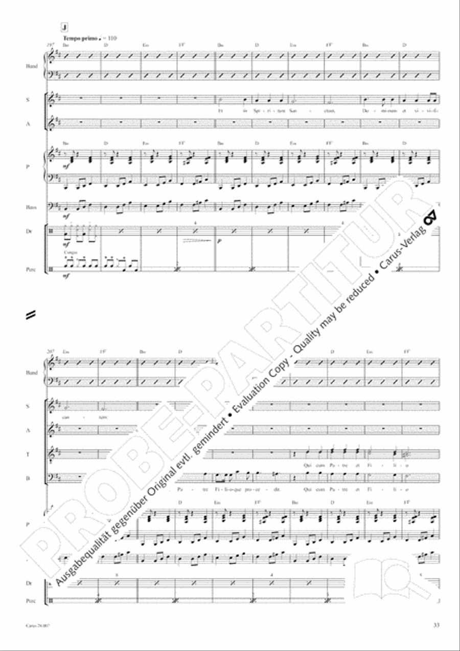 Missa latina 4-Part scores gallery preview page 34