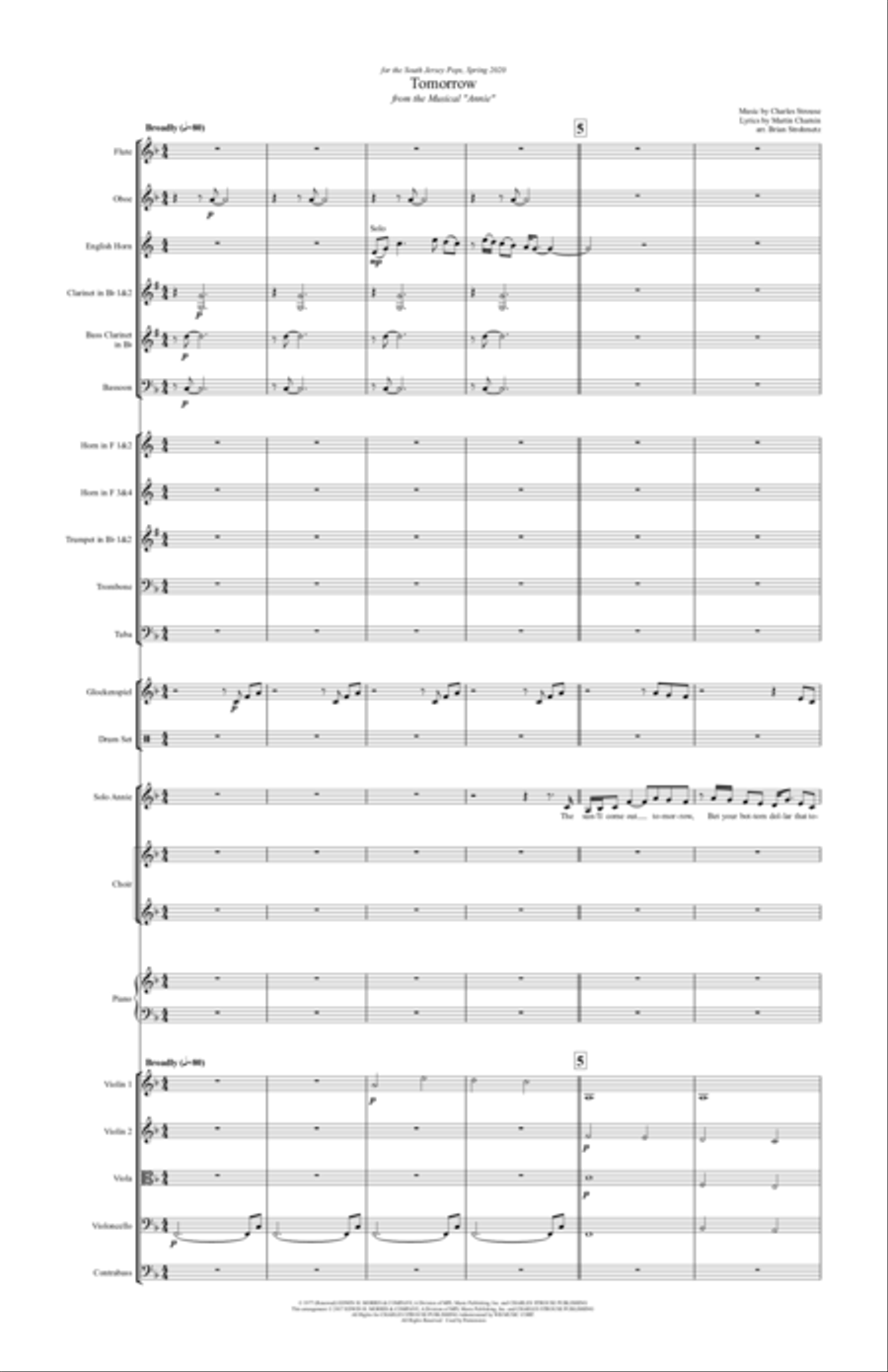 Tomorrow Full Orchestra scores gallery preview page 3