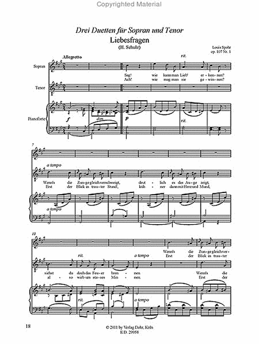 Duette I (Duette op. 107 und op. 108) (1838)