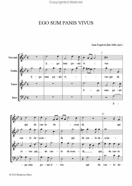 Ego Sum Panis Vivus - Score and parts image number null