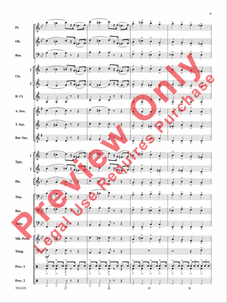 Sousa Classics Concert Band scores gallery preview page 10
