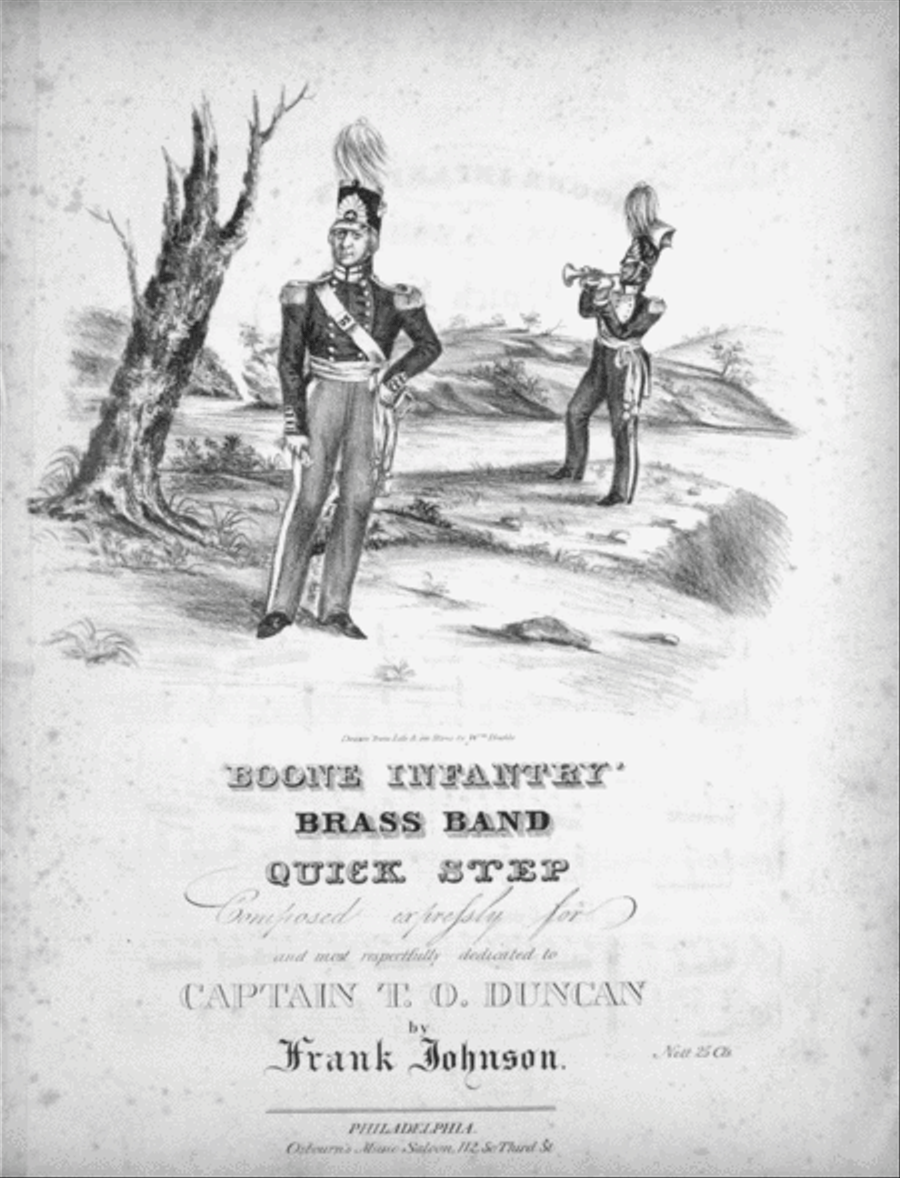 Boone Infantry' Brass Band Quick Step Brass Band scores gallery preview page 1