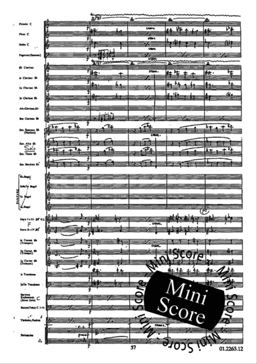 Concerto Grosso Concert Band scores gallery preview page 61