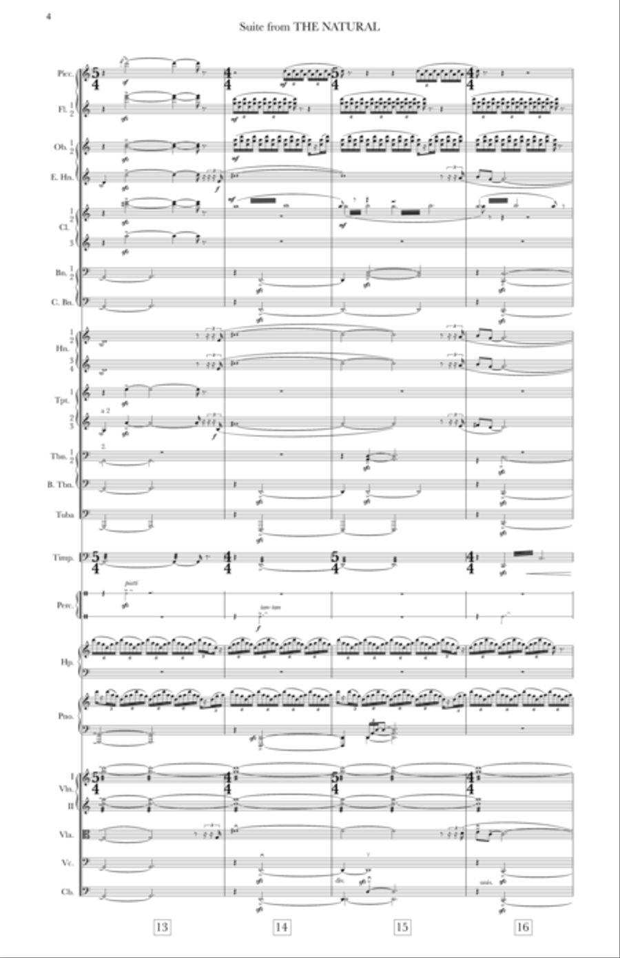 The Natural - Score Only Full Orchestra scores gallery preview page 6