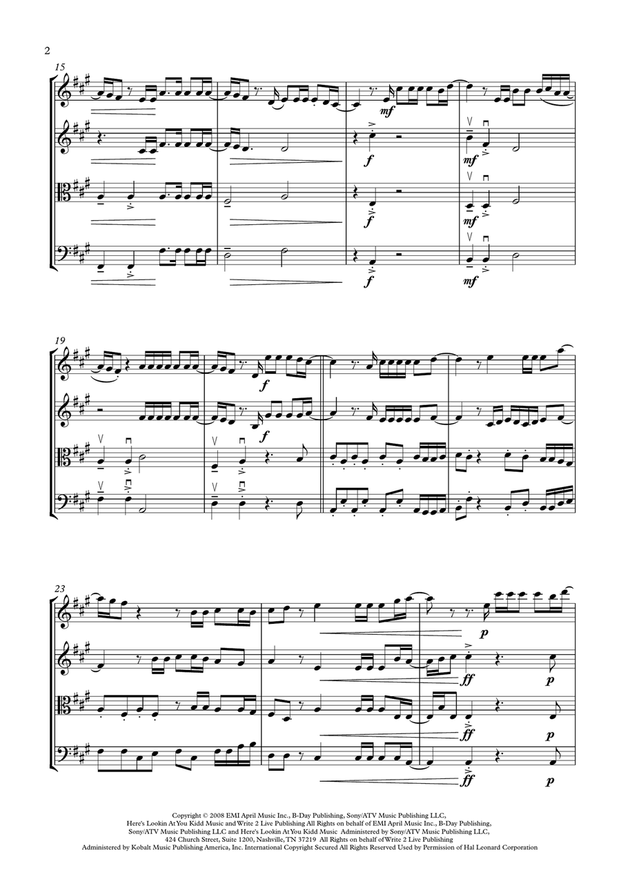 Halo String Quartet scores gallery preview page 2