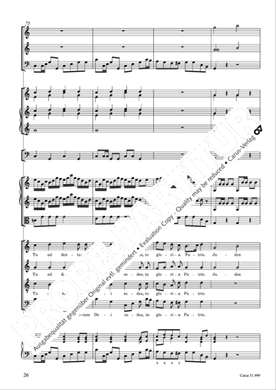 Te Deum Te Deum 4-Part scores gallery preview page 27