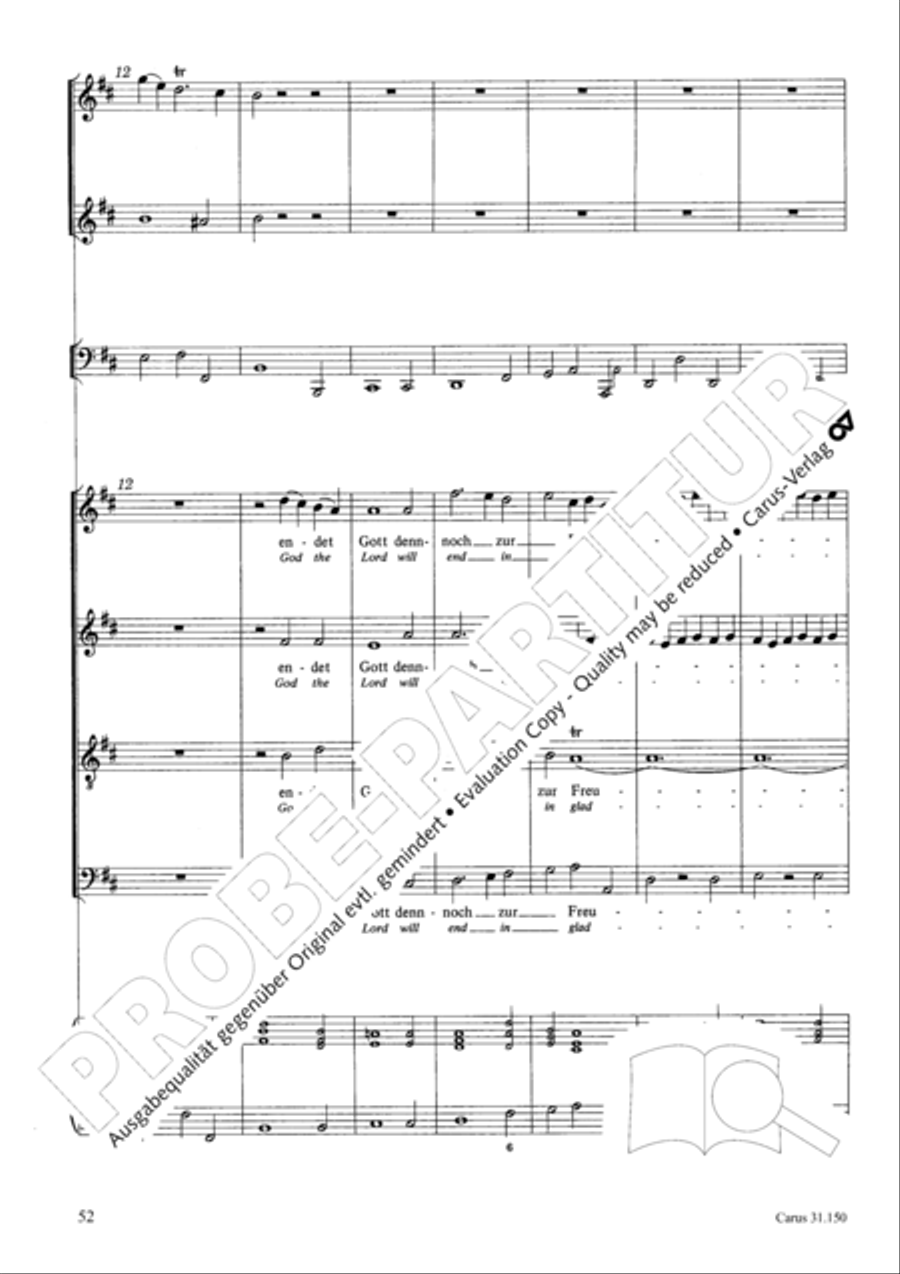 O my Lord, I long for thee (Nach dir, Herr, verlanget mich) 4-Part scores gallery preview page 55