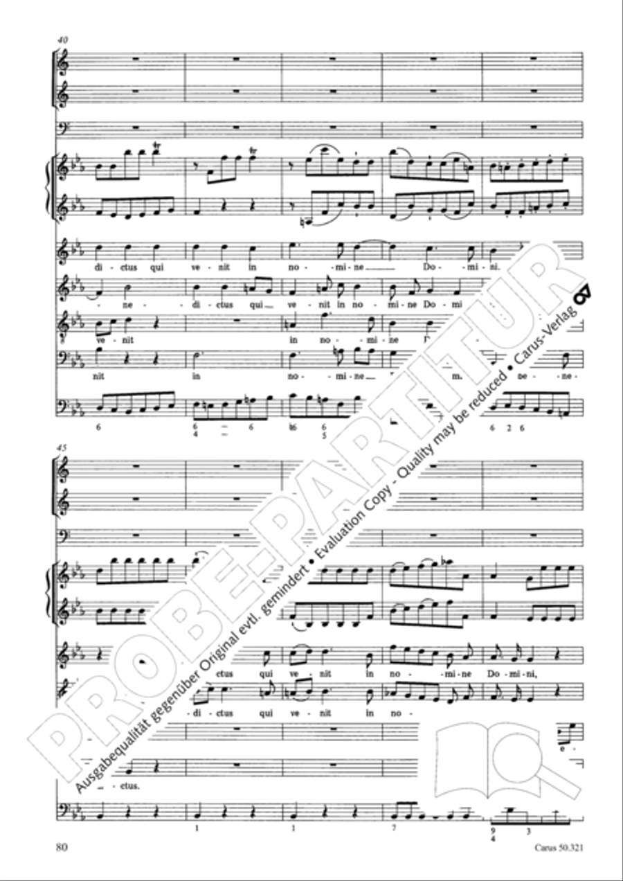 Requiem in C minor 4-Part scores gallery preview page 86