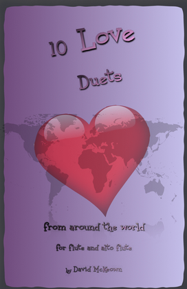 Book cover for 10 Love Duets for Flute and Alto Flute