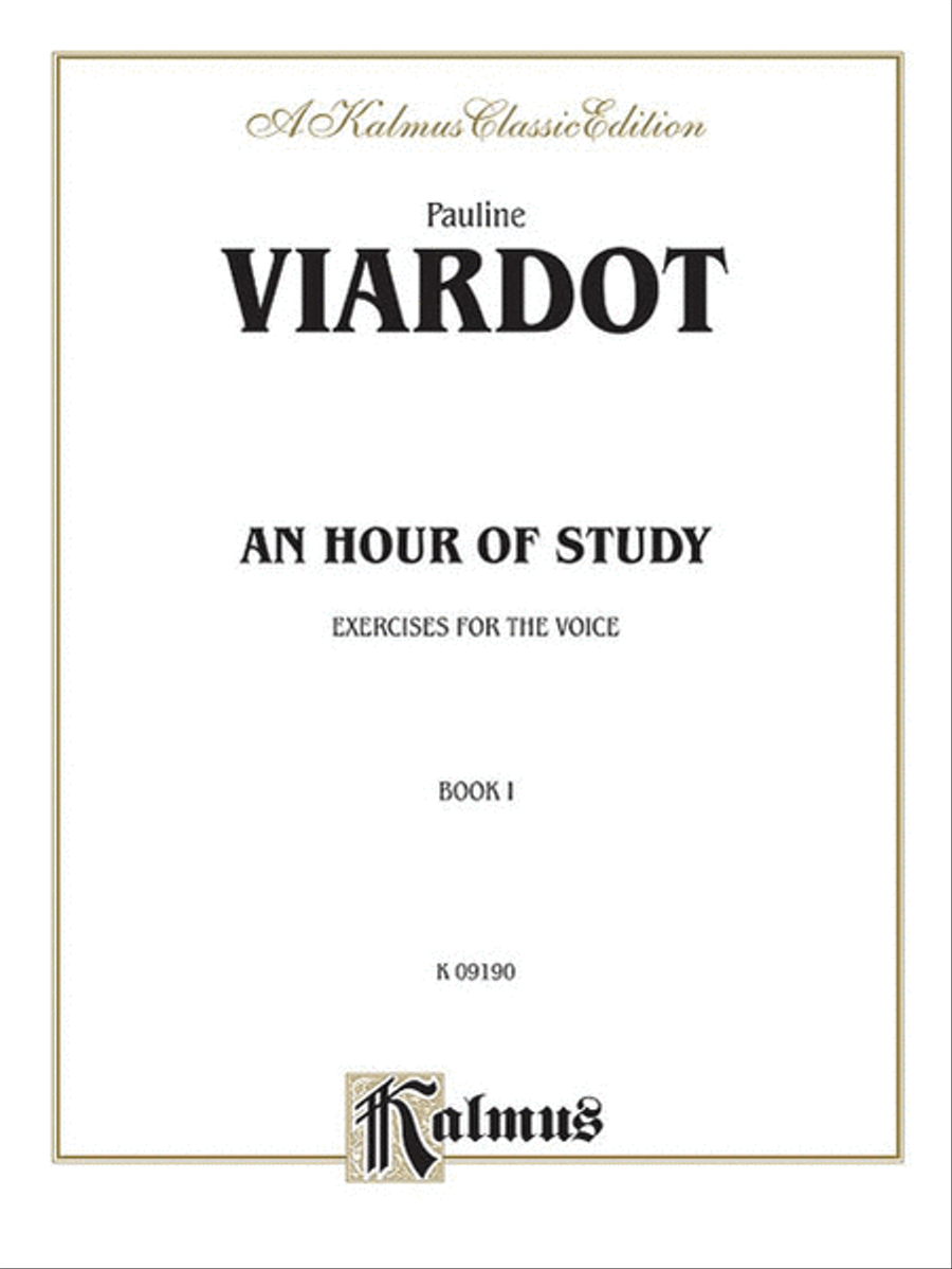 An Hour of Study, Volume 1 Voice scores gallery preview page 1