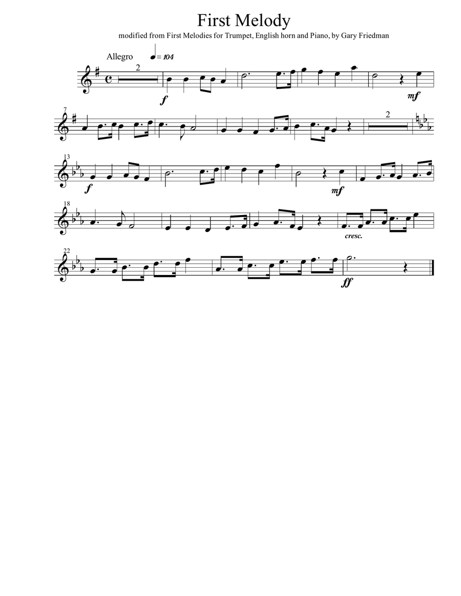 Seven Easy Melodies for Oboe with Piano Accompaniment Woodwind Duet scores gallery preview page 3