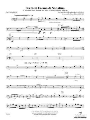 Book cover for Pezzo in forma di Sonatina: 2nd Trombone