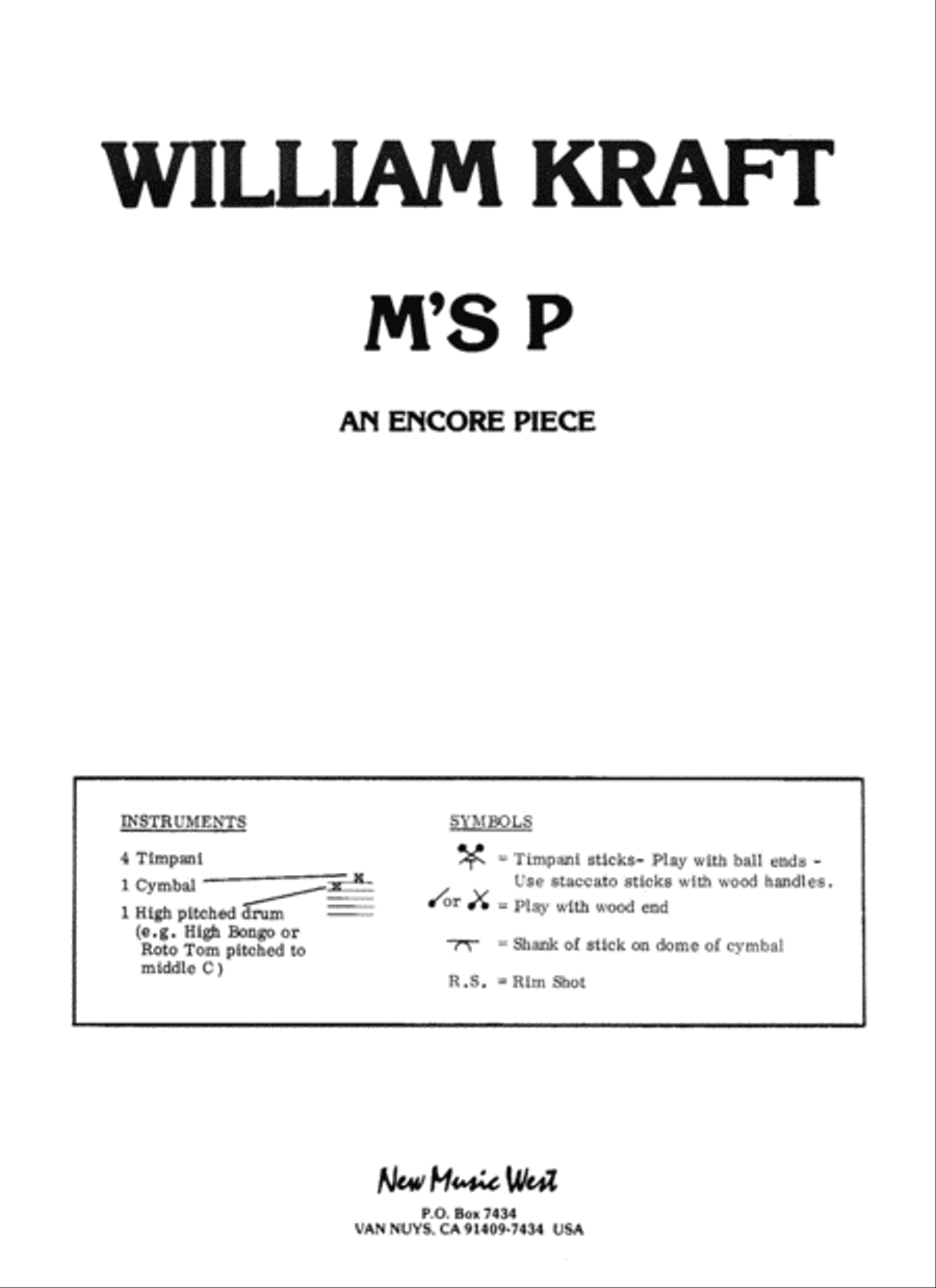 M's P M's P Chamber Music scores gallery preview page 1