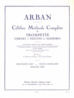 Book cover for Celebre Methode Complete De Trompette, Cornet A Pistons Et Saxhorn Volume 2