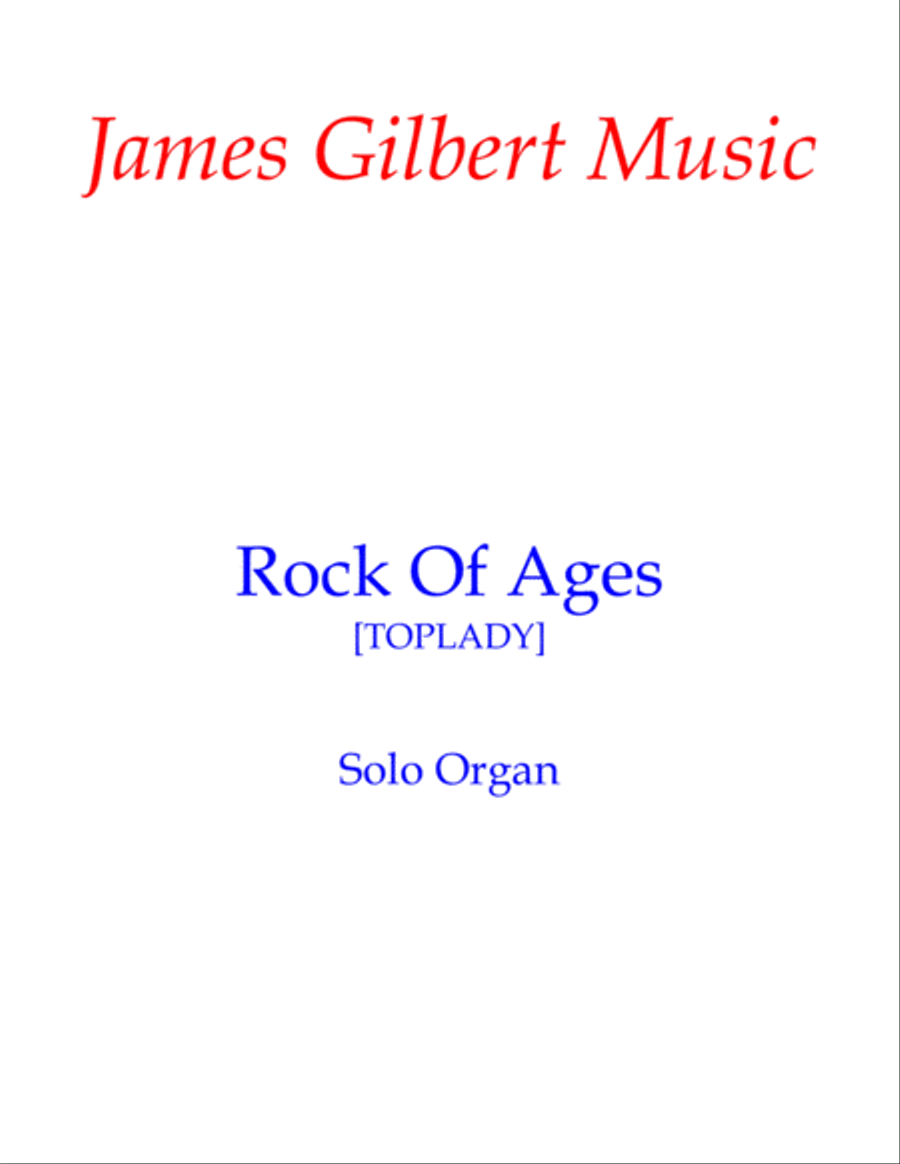Rock Of Ages Rock Of Ages Organ Solo scores gallery preview page 1