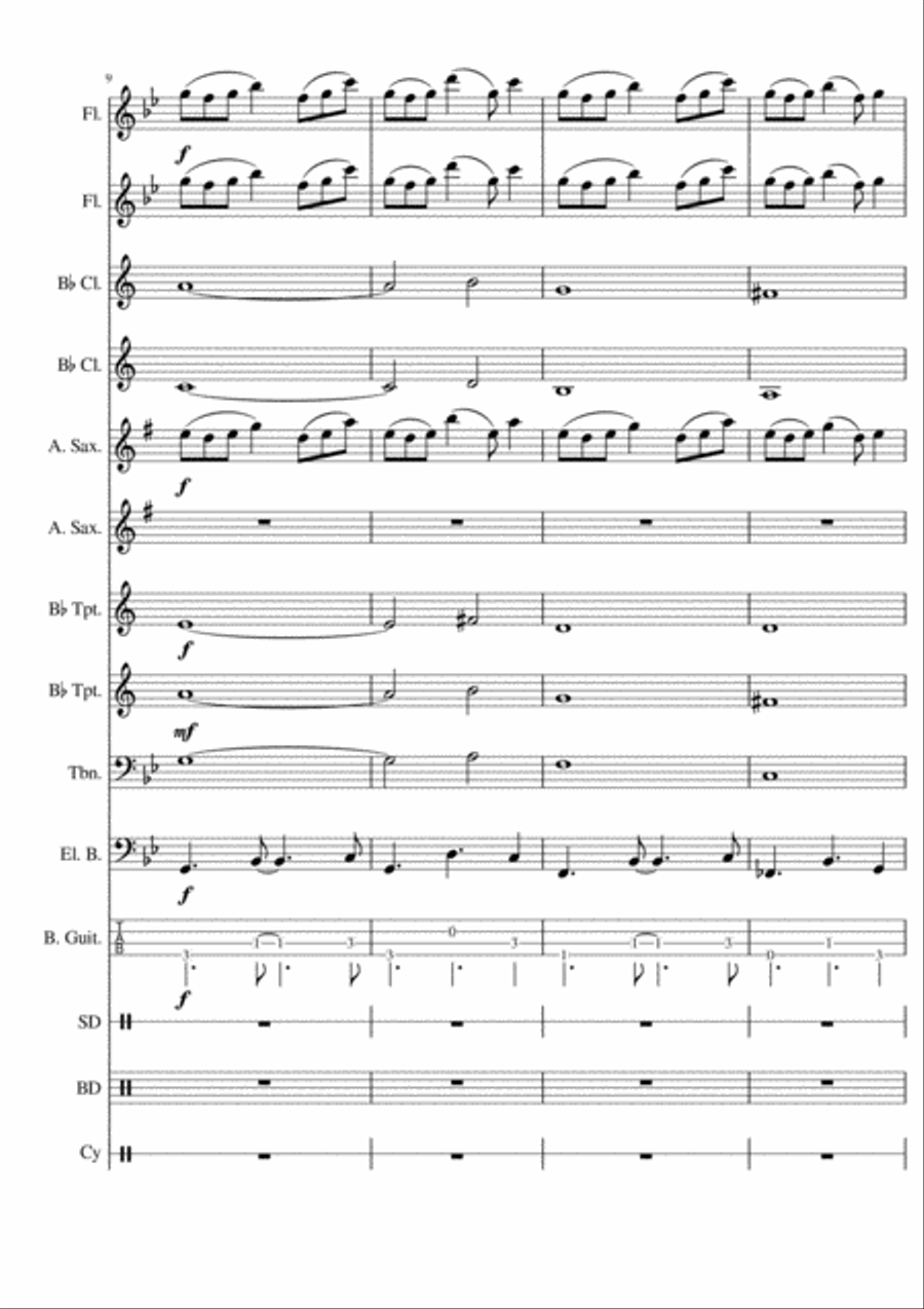 Radioactive Concert Band scores gallery preview page 3
