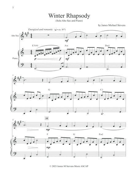 Winter Rhapsody - Alto Sax & Piano image number null