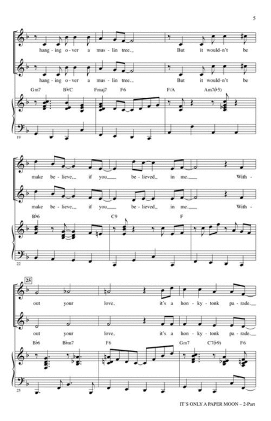 It's Only a Paper Moon 2-Part scores gallery preview page 4
