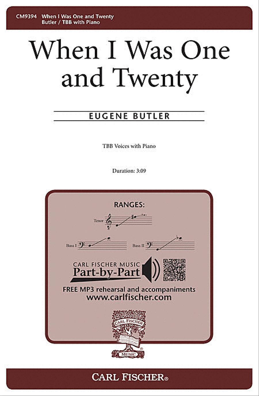 When I Was One and Twenty 3-Part scores gallery preview page 1