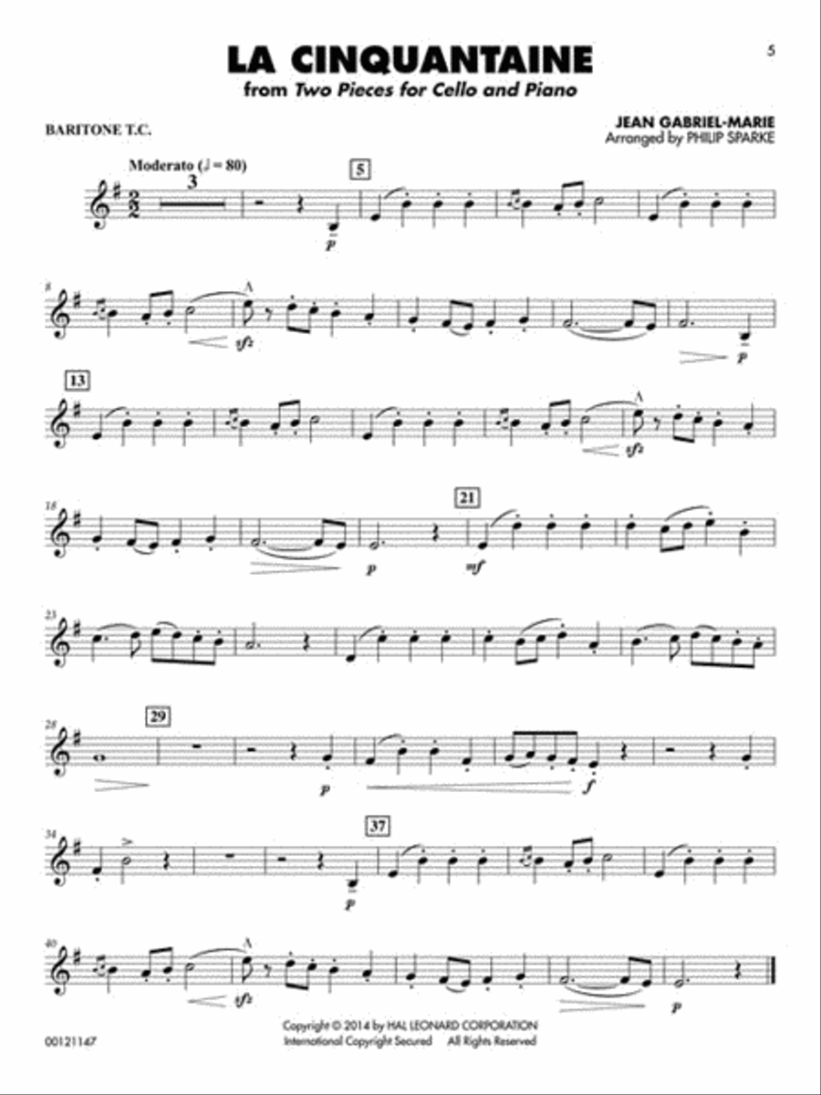 Classical Solos for Baritone T.C., Vol. 2 Baritone Horn TC scores gallery preview page 3