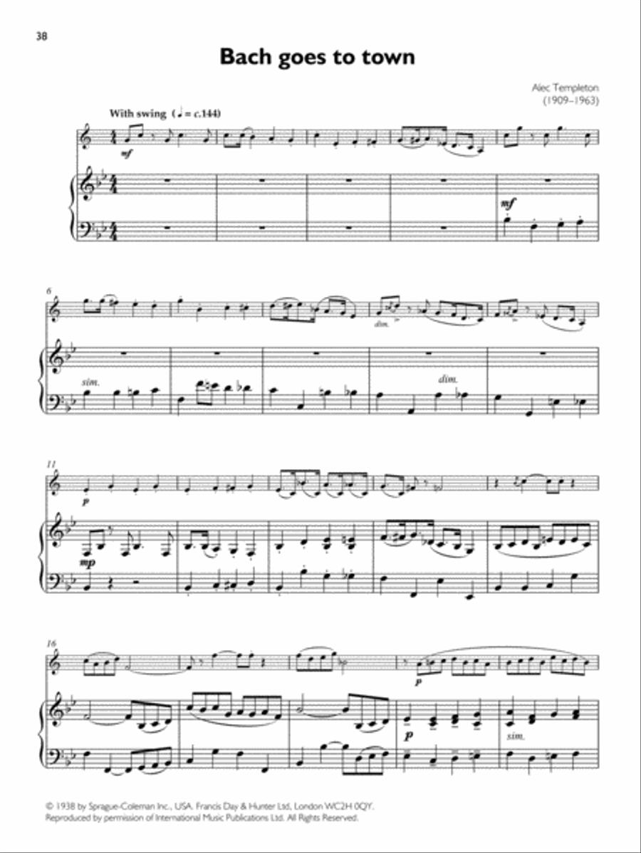 Concert Repertoire for Clarinet Clarinet Solo scores gallery preview page 4