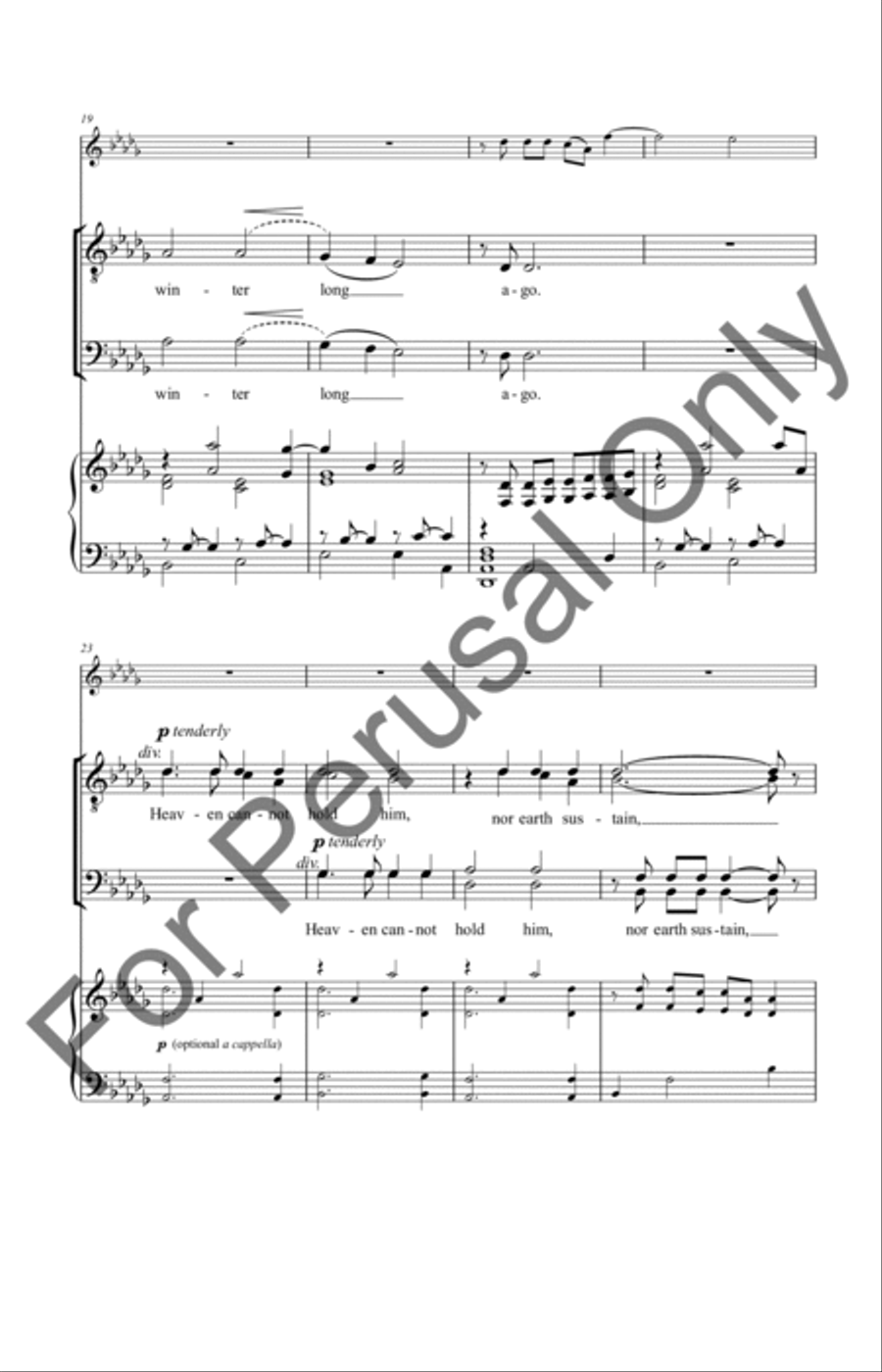 In The Bleak Midwinter (Choral Score) TTBB scores gallery preview page 4