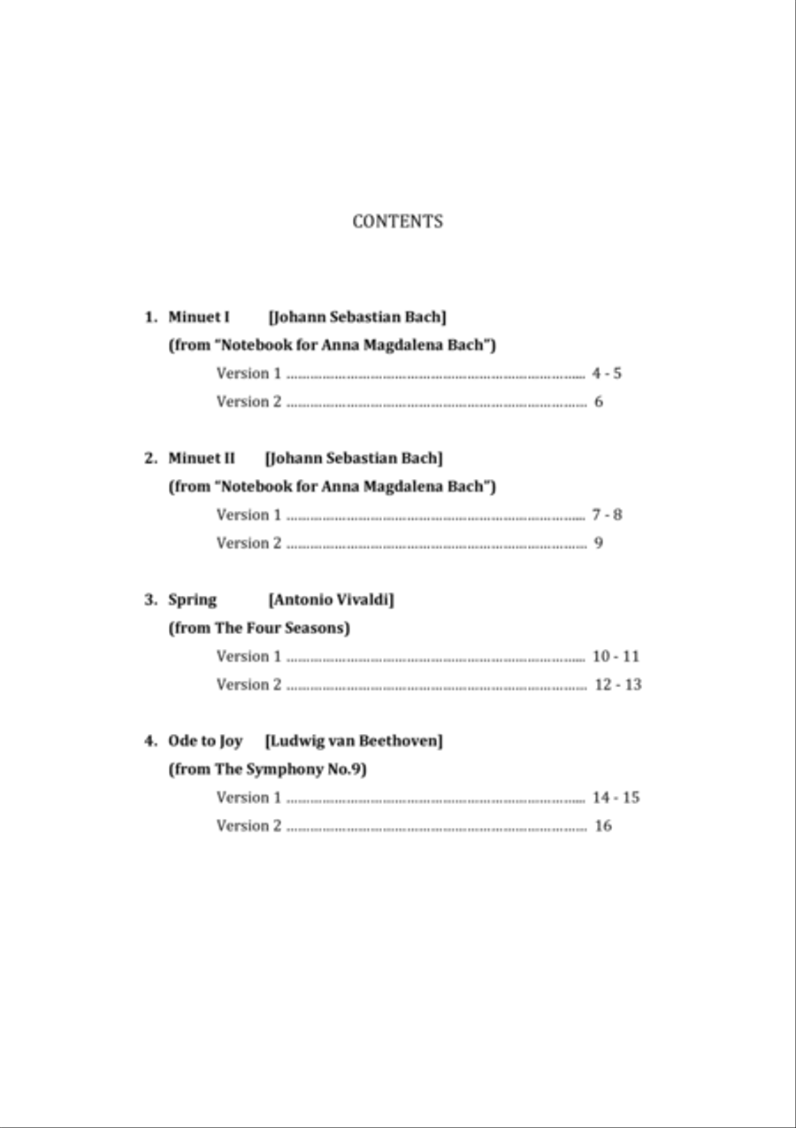 Classical Themes (Vol. 1) - 8 String Harp Harp scores gallery preview page 3