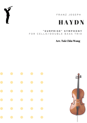 Book cover for "Surprise" Symphony for Cello/Double Bass Trio